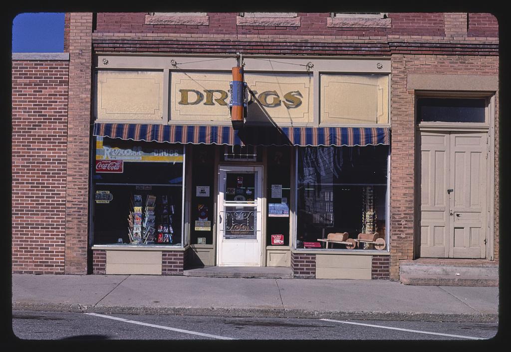 Hornsbruch Drug Store, Aurelia, Iowa. 1987.