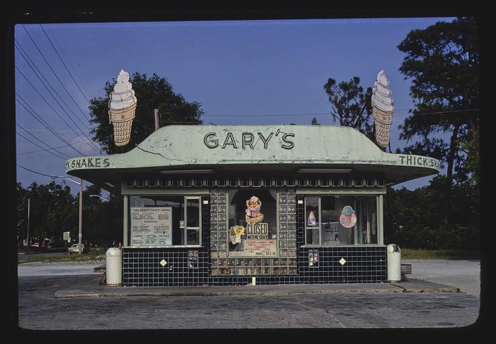 Gary's Ice Cream, Jacksonville, Florida. 1979.