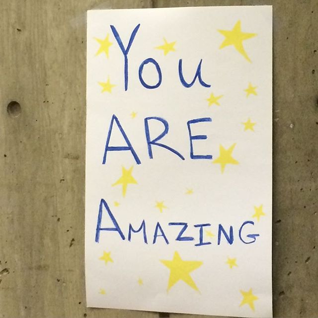 Homemade inspirational note