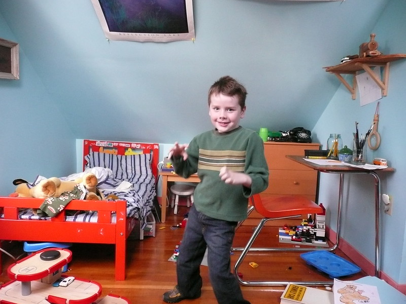 Kid refusing to clean his room