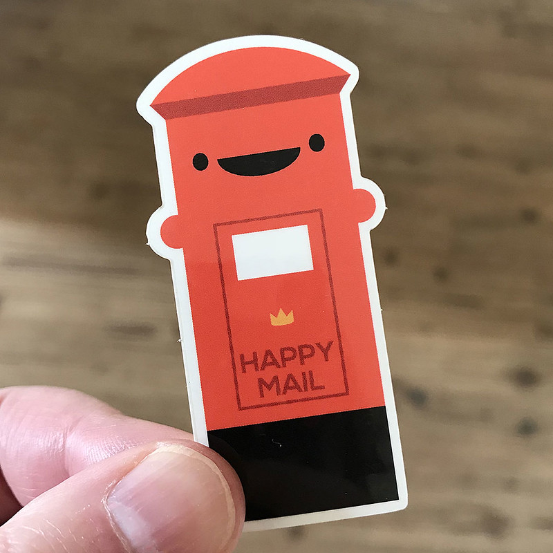 Happy mail sticker