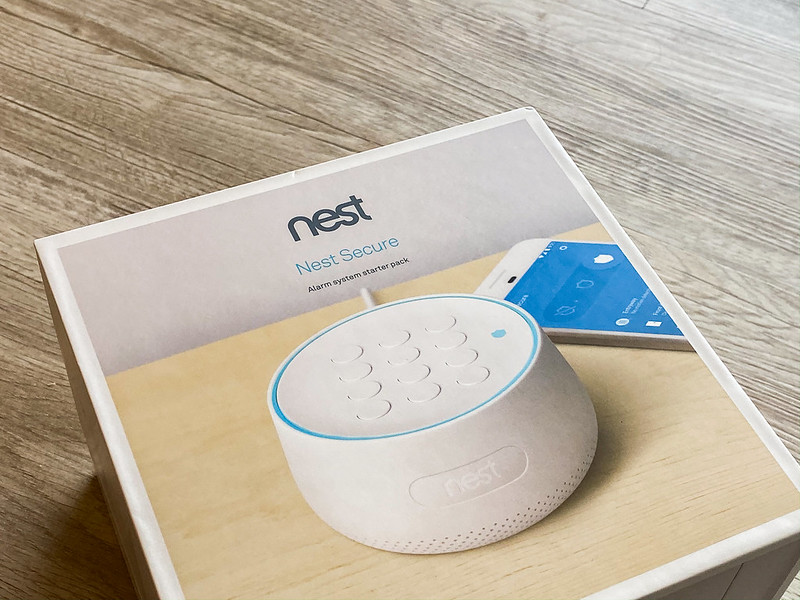 A Nest Secure home alarm system from Google