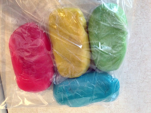 Making homemade playdough step 8