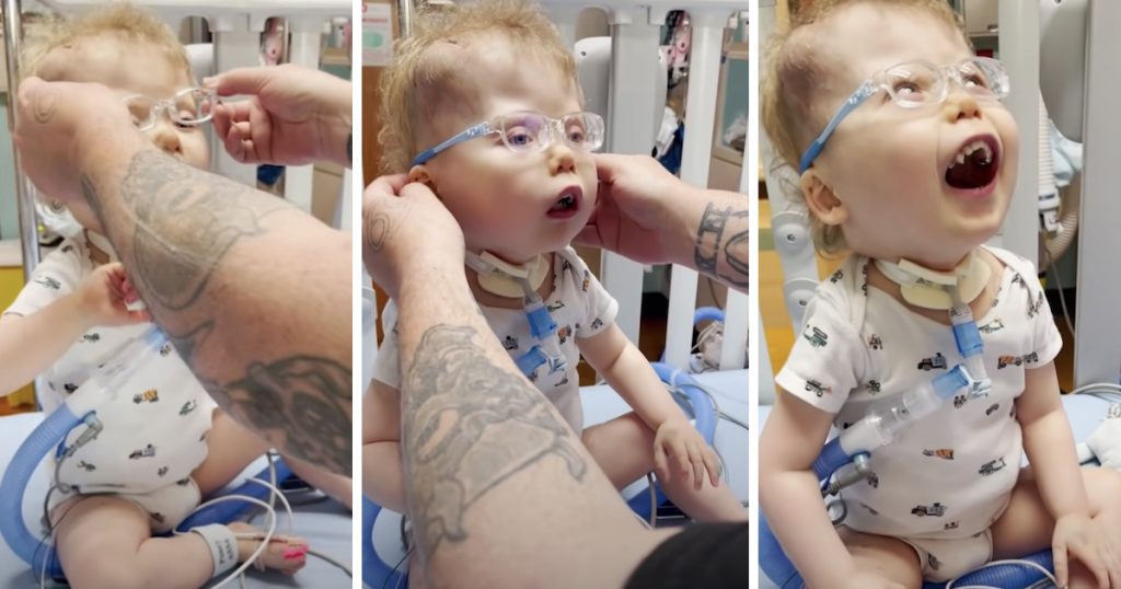 New Glasses Allow Toddler To See His Parents’ Faces For The First Time
