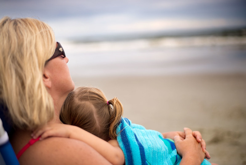 Napping on the beach
