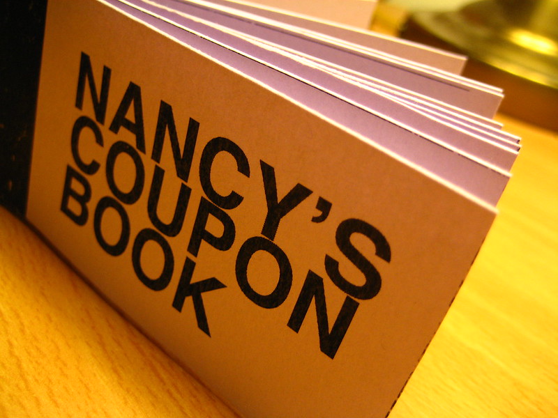 Nancy's coupon book