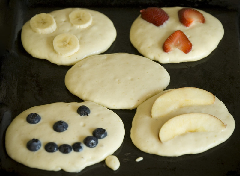 Unique pancakes for breakfast