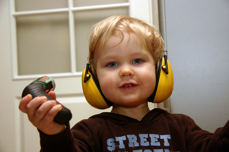 A young handyman