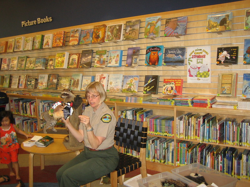 Story time at the library