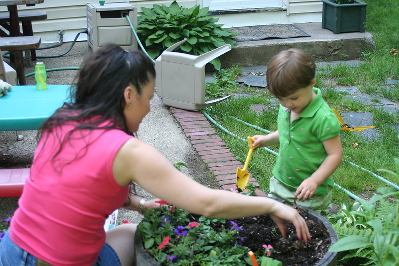 Gardening with the girls