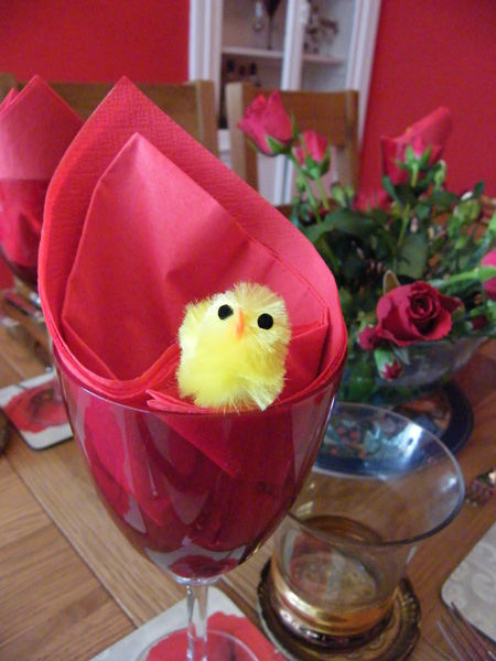 Easter place setting