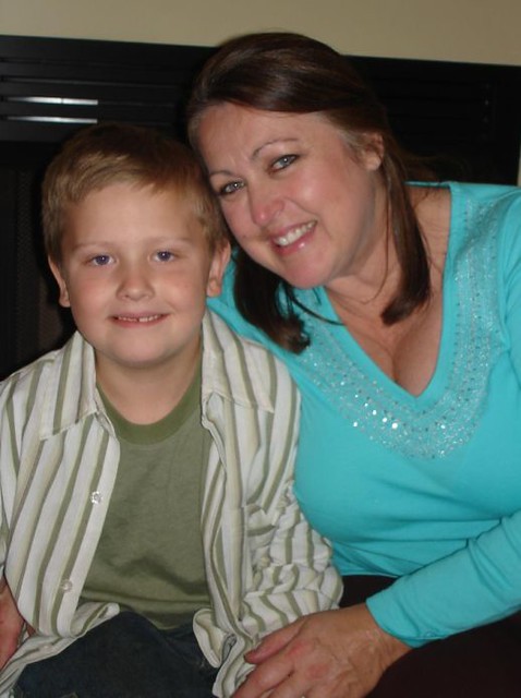 Grandmother and grandson