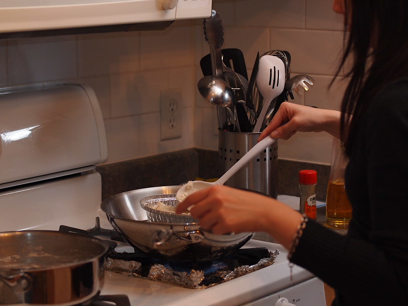 Cooking on the stove