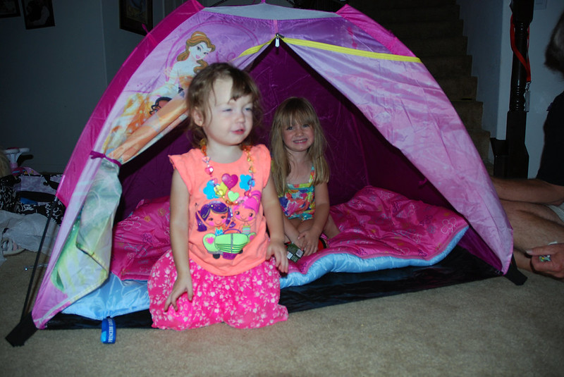 Birthday party camping