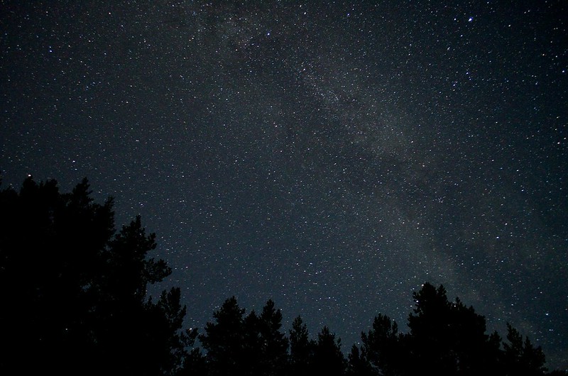 A shot of the night sky