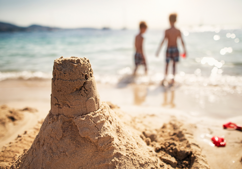 Sandcastle at the beach