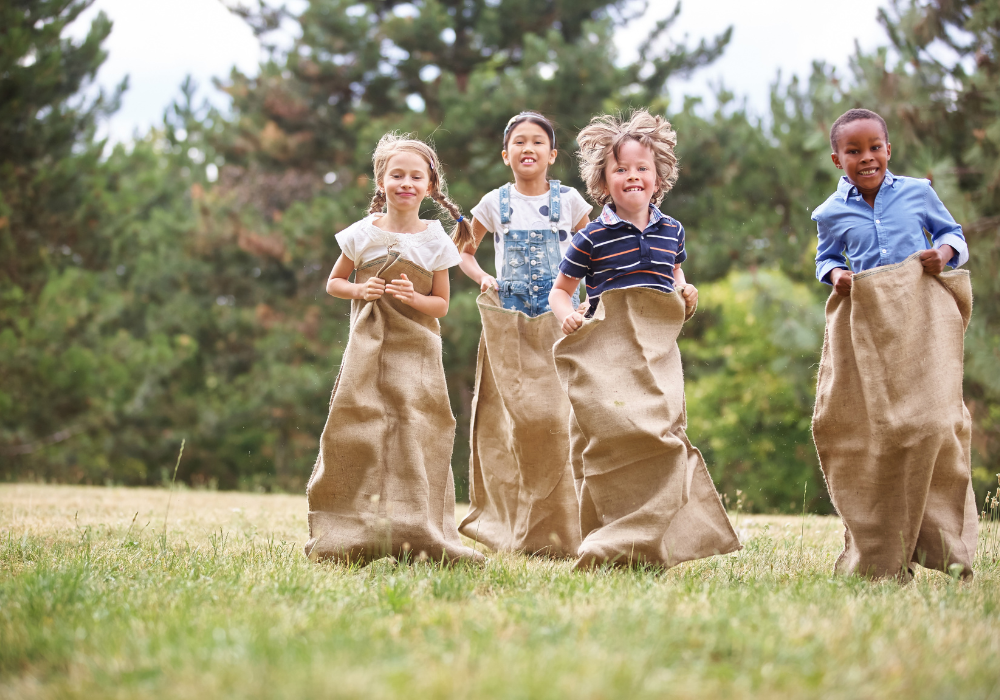 Potato sack race