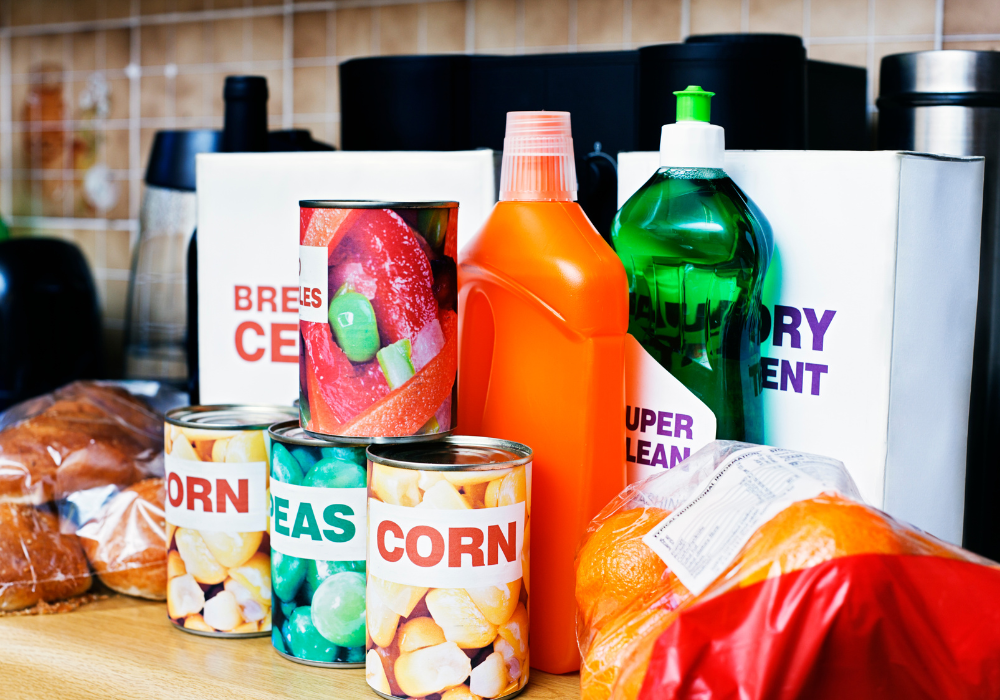 Assorted home and grocery items