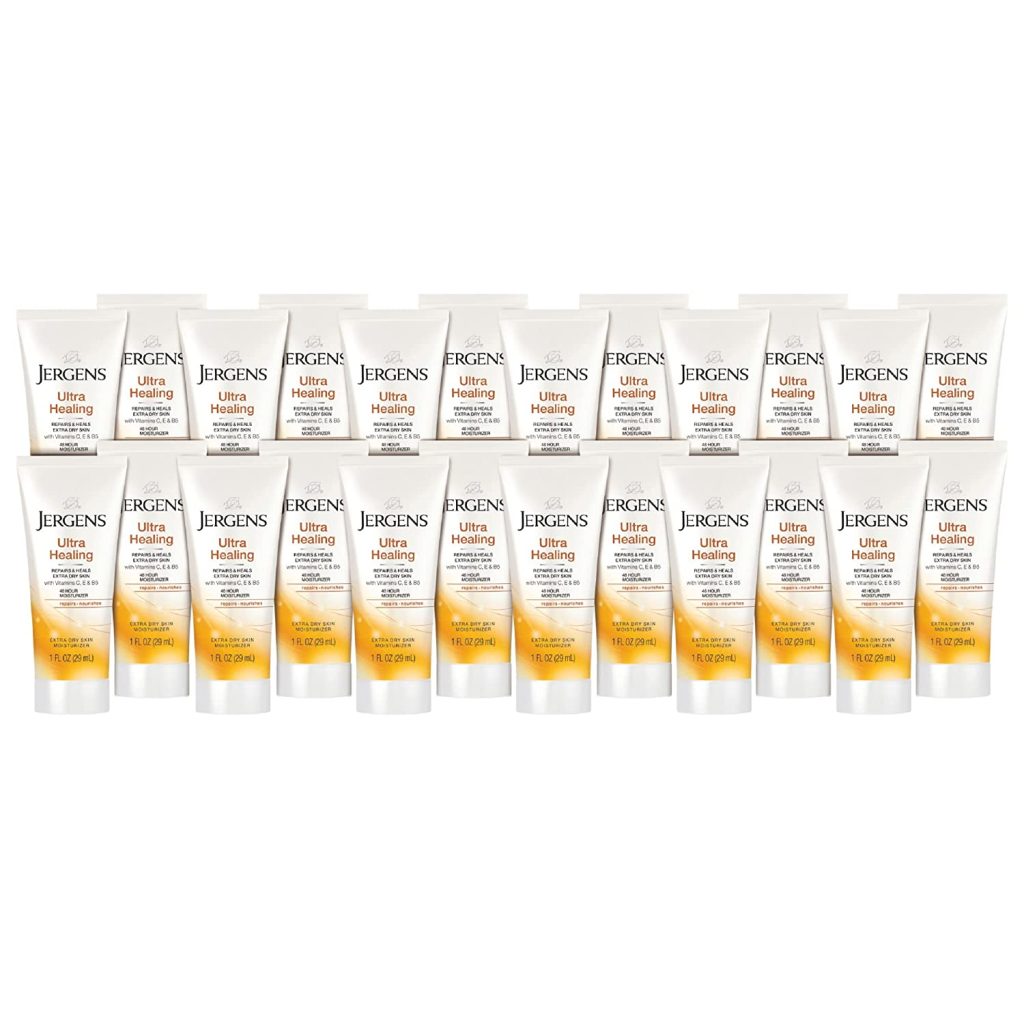 Jergens Ultra Healing Dry Skin Moisturizer, Travel Size Body and Hand Lotion