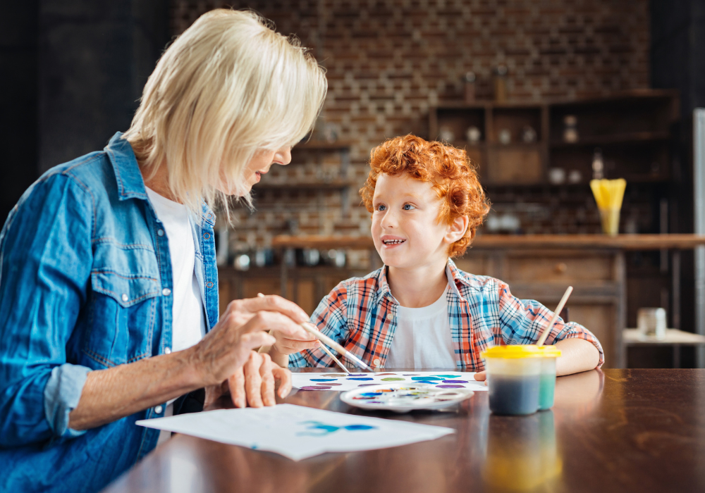 Painting with Grandma