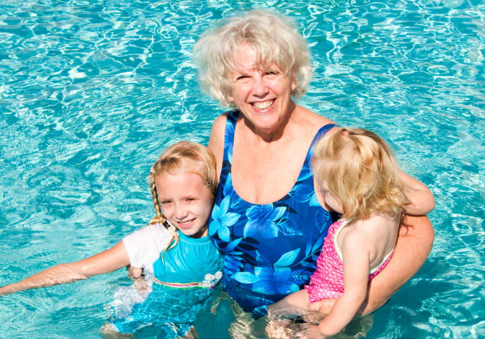 Fun in the swimming pool