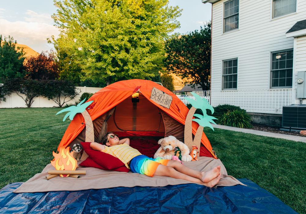 Camping outside