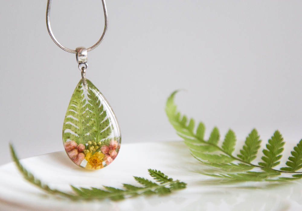Homemade nature jewelry
