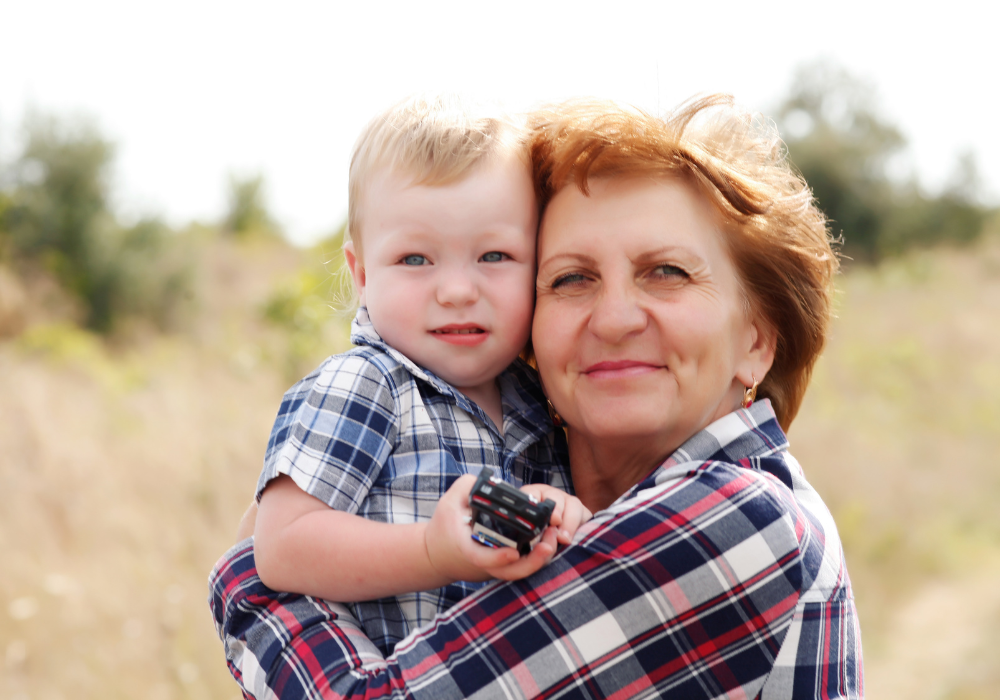 Grandmother and grandchild