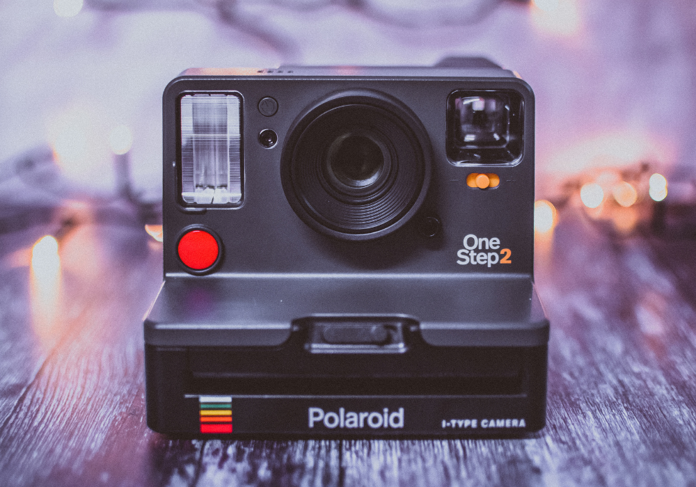 Old school polaroid camera